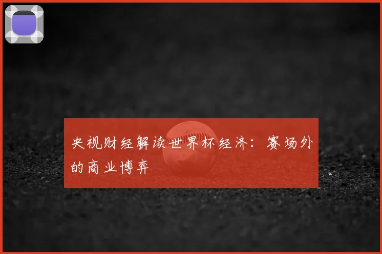 央视财经解读世界杯经济：赛场外的商业博弈