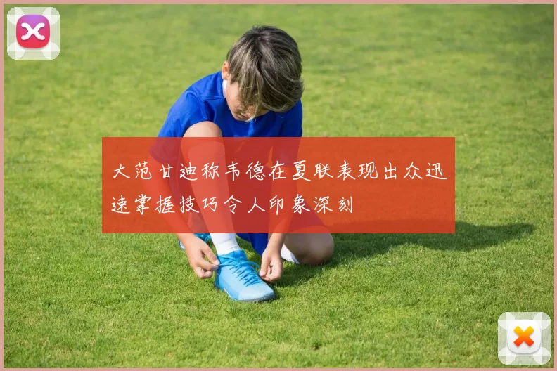 大范甘迪称韦德在夏联表现出众迅速掌握技巧令人印象深刻