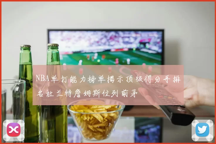NBA单打能力榜单揭示顶级得分手排名杜兰特詹姆斯位列前茅